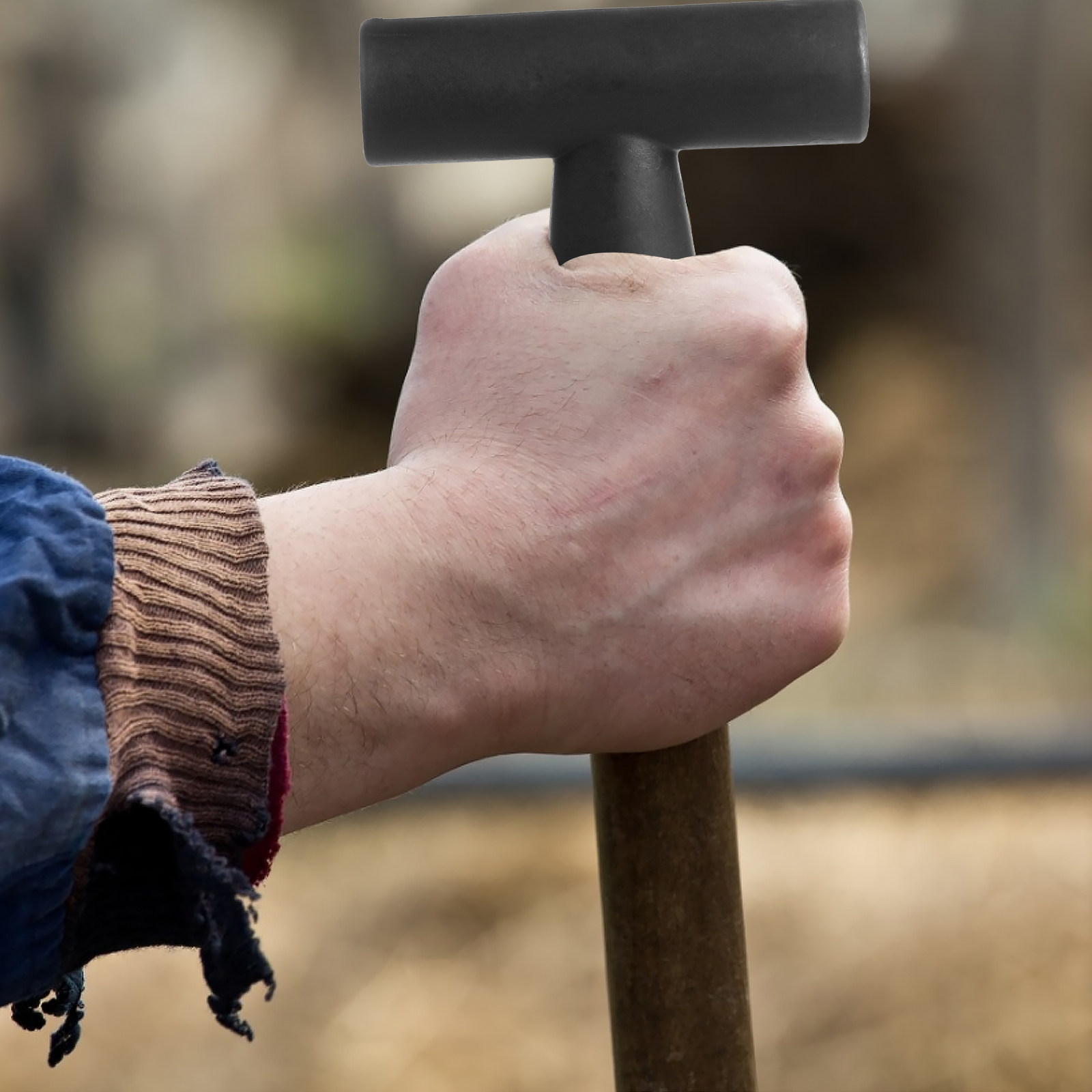 قطعتان من مقابض المجرفة بتصميم - مراجعة Spade Digging Fork وسعره